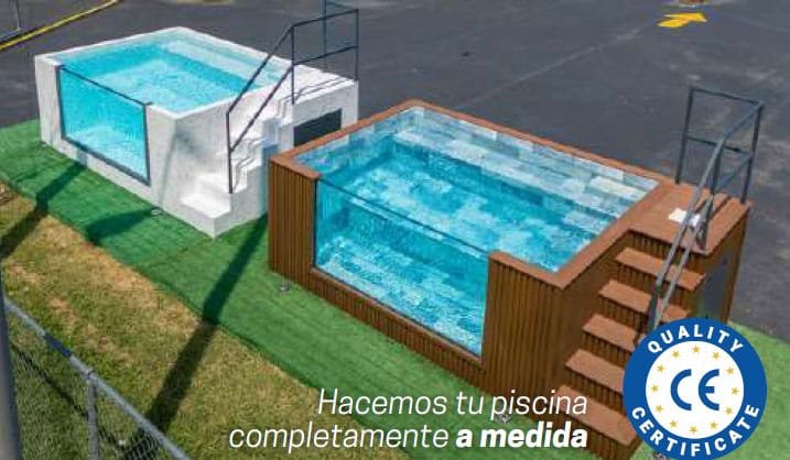 Piscina elevada compacta